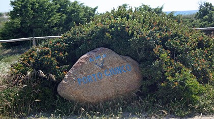 Sardinien Strandzugang Cala Giunco bei Villasimius