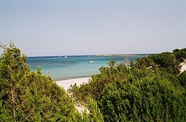 Sardinien am Spiaggia di berchida